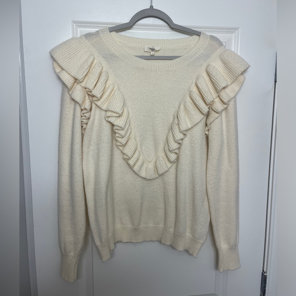 Super cute ruffled sweater